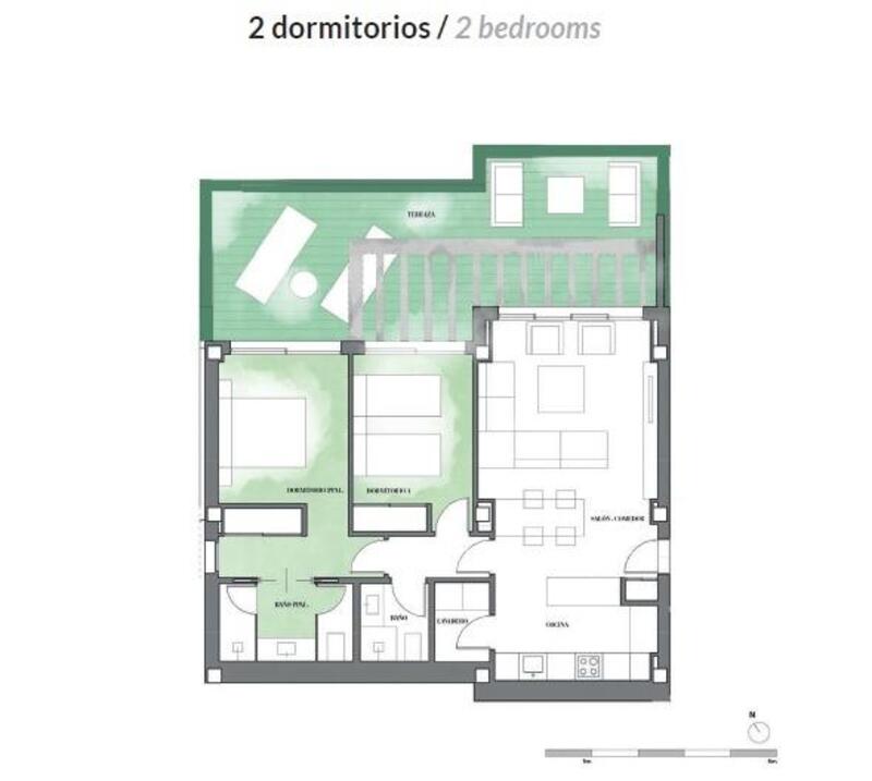 2 Schlafzimmer Appartement zu verkaufen