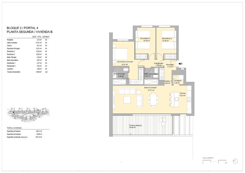 3 chambre Appartement à vendre