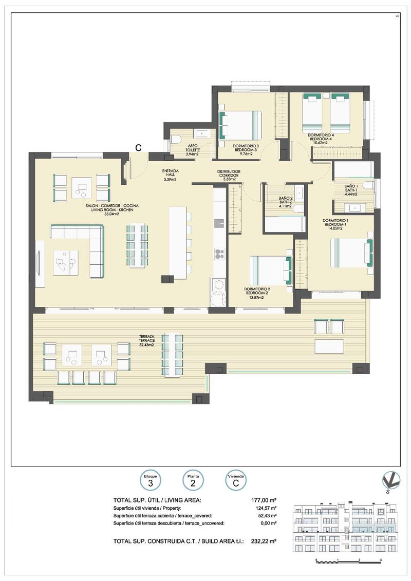 4 Schlafzimmer Appartement zu verkaufen