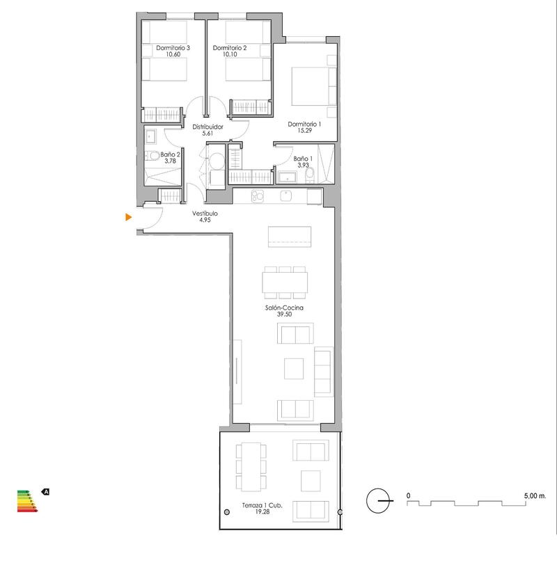 3 slaapkamer Appartement Te koop