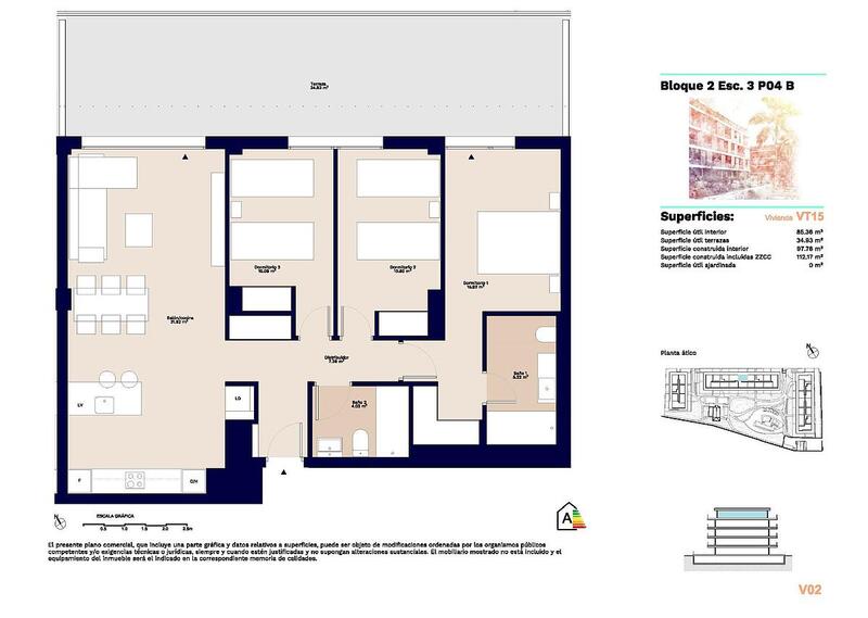 3 Cuarto Apartamento en venta