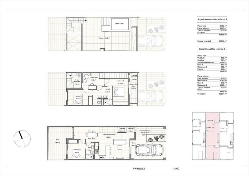 3 Schlafzimmer Stadthaus zu verkaufen