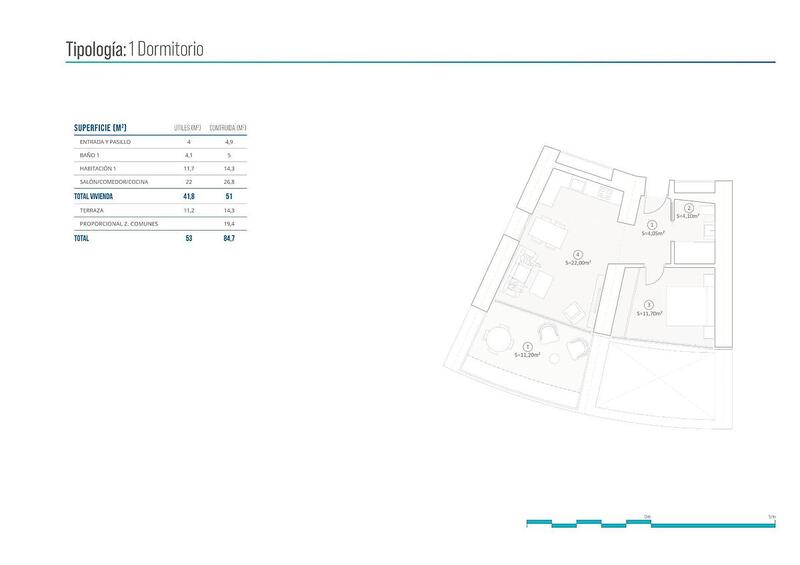 1 Cuarto Apartamento en venta