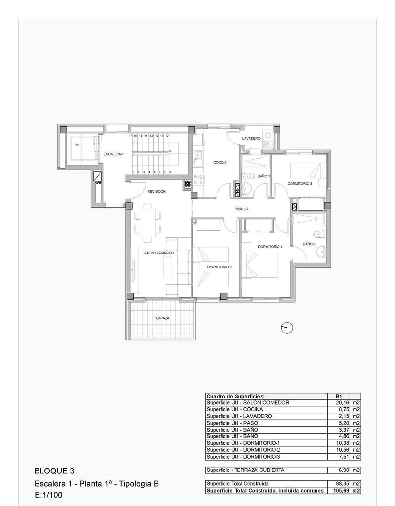 3 Cuarto Apartamento en venta