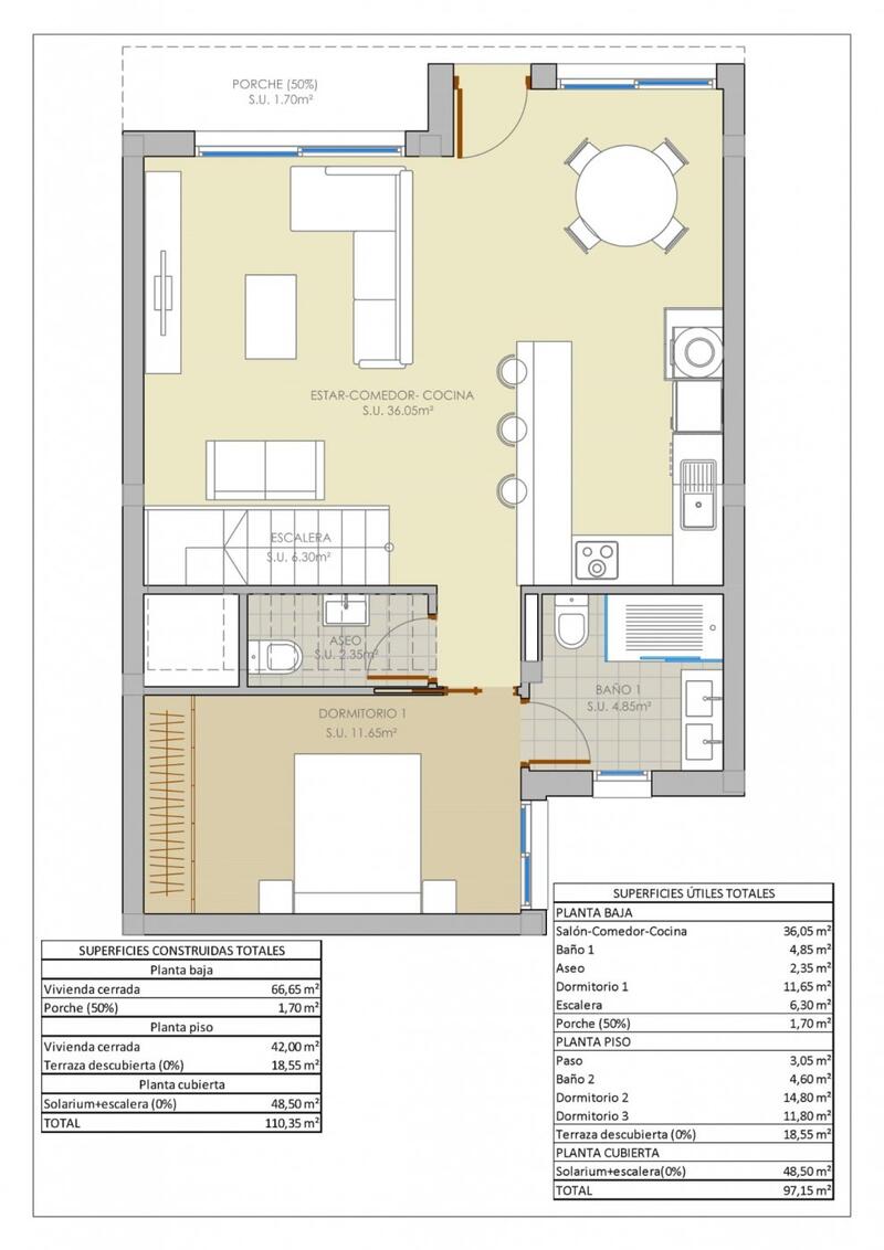 3 Schlafzimmer Stadthaus zu verkaufen