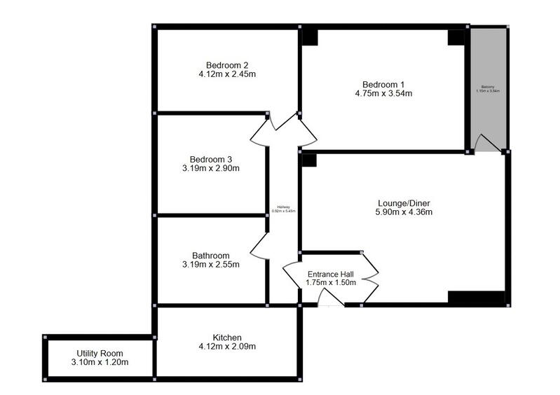 3 Schlafzimmer Appartement zu verkaufen