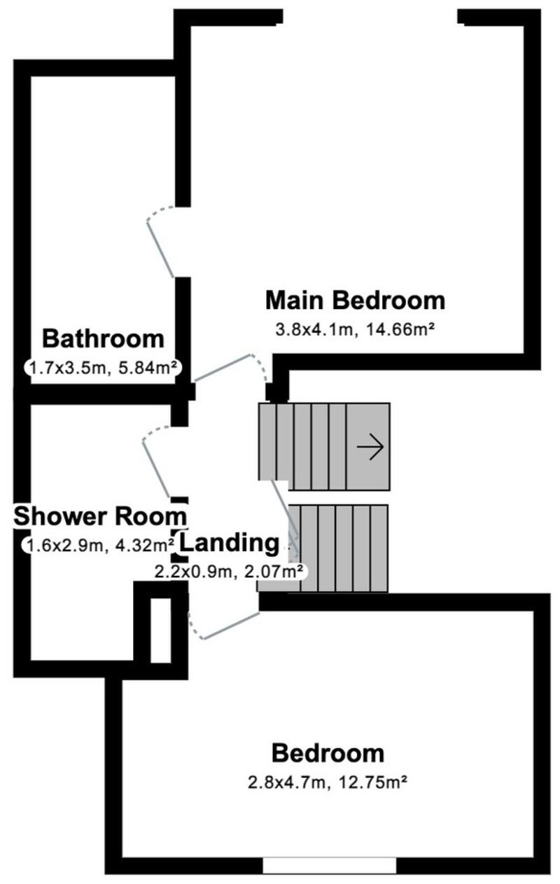 2 Schlafzimmer Stadthaus zu verkaufen