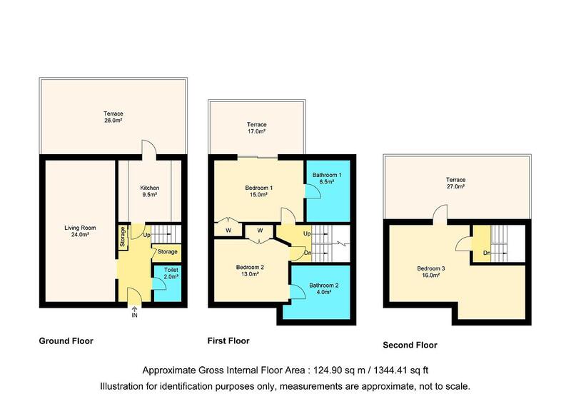 3 Schlafzimmer Stadthaus zu verkaufen