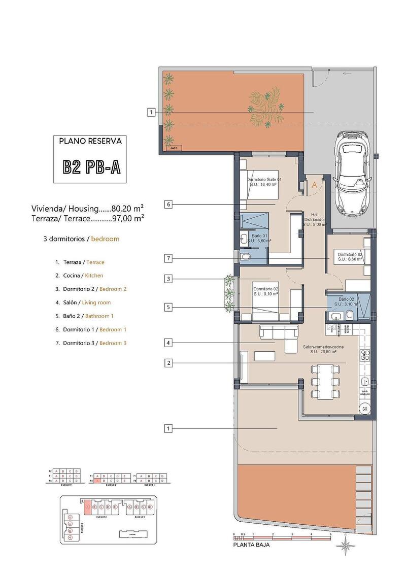 3 chambre Appartement à vendre