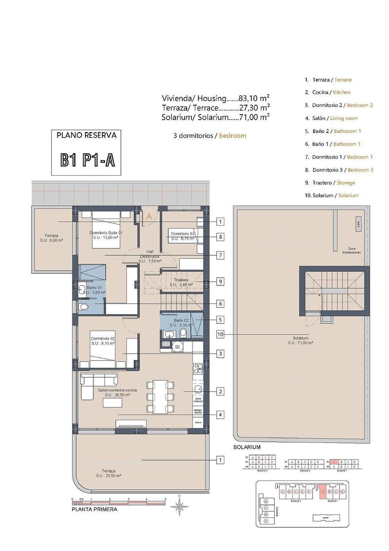 3 Cuarto Apartamento en venta