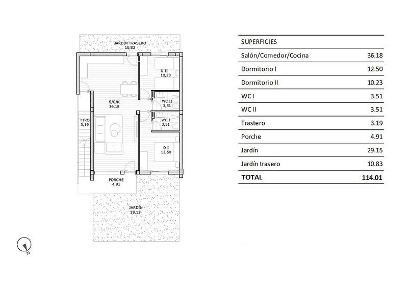 2 bedroom Townhouse for sale