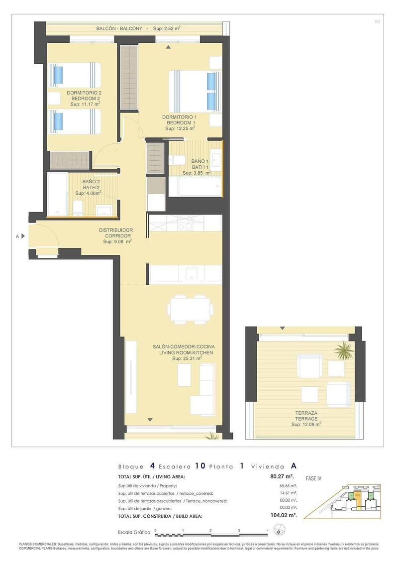 2 Cuarto Apartamento en venta