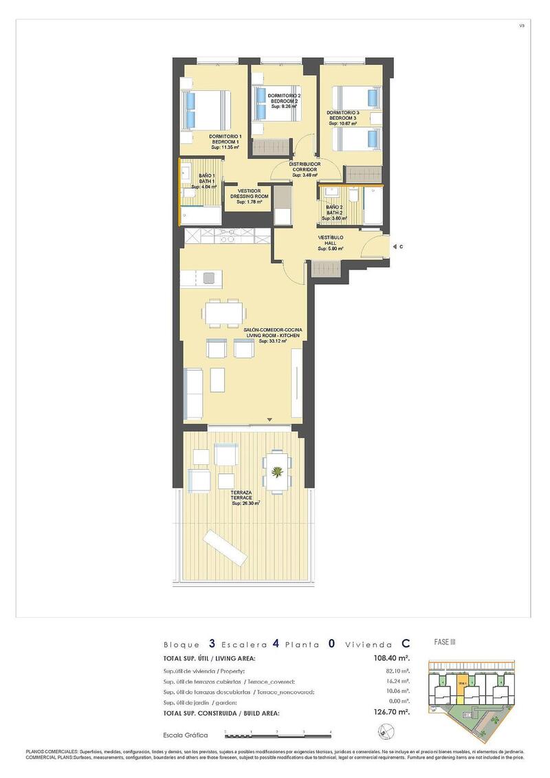 3 Cuarto Apartamento en venta