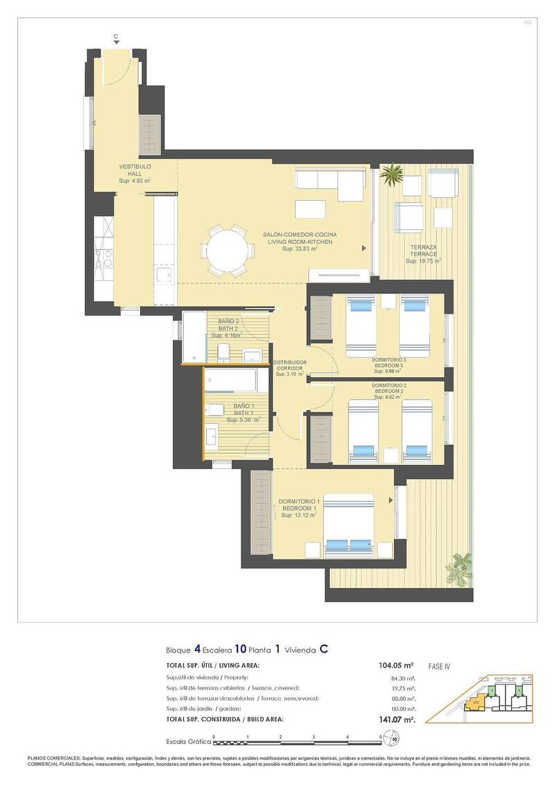 3 Cuarto Apartamento en venta