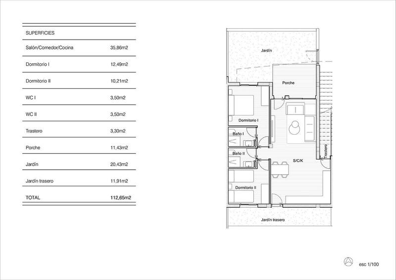 2 Schlafzimmer Stadthaus zu verkaufen