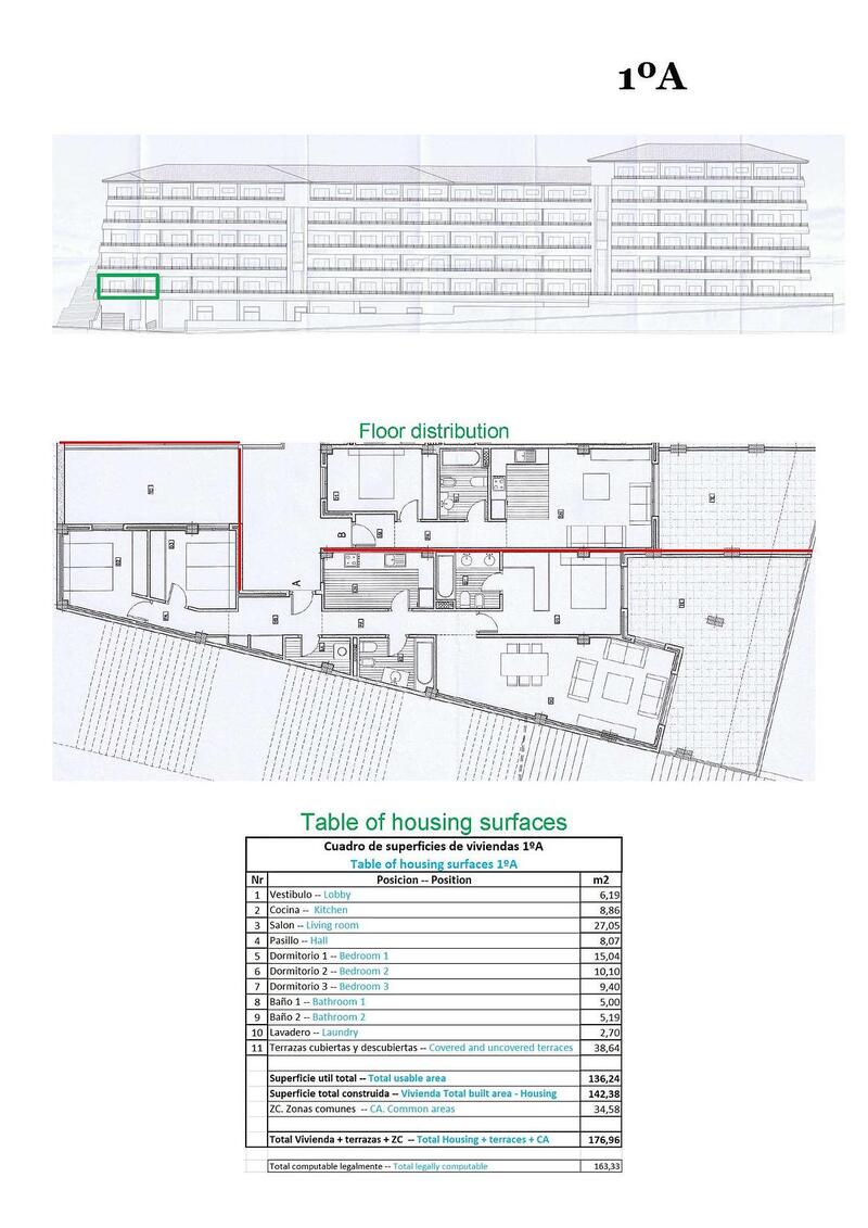 3 Cuarto Apartamento en venta