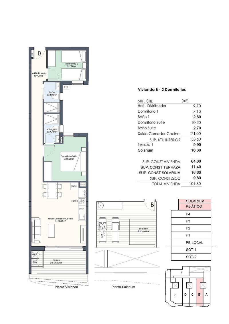 2 Schlafzimmer Appartement zu verkaufen