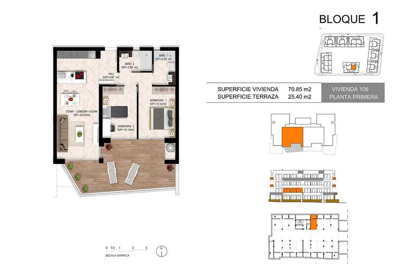 2 Schlafzimmer Appartement zu verkaufen