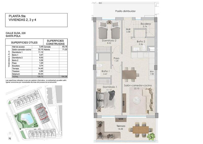 2 Cuarto Apartamento en venta