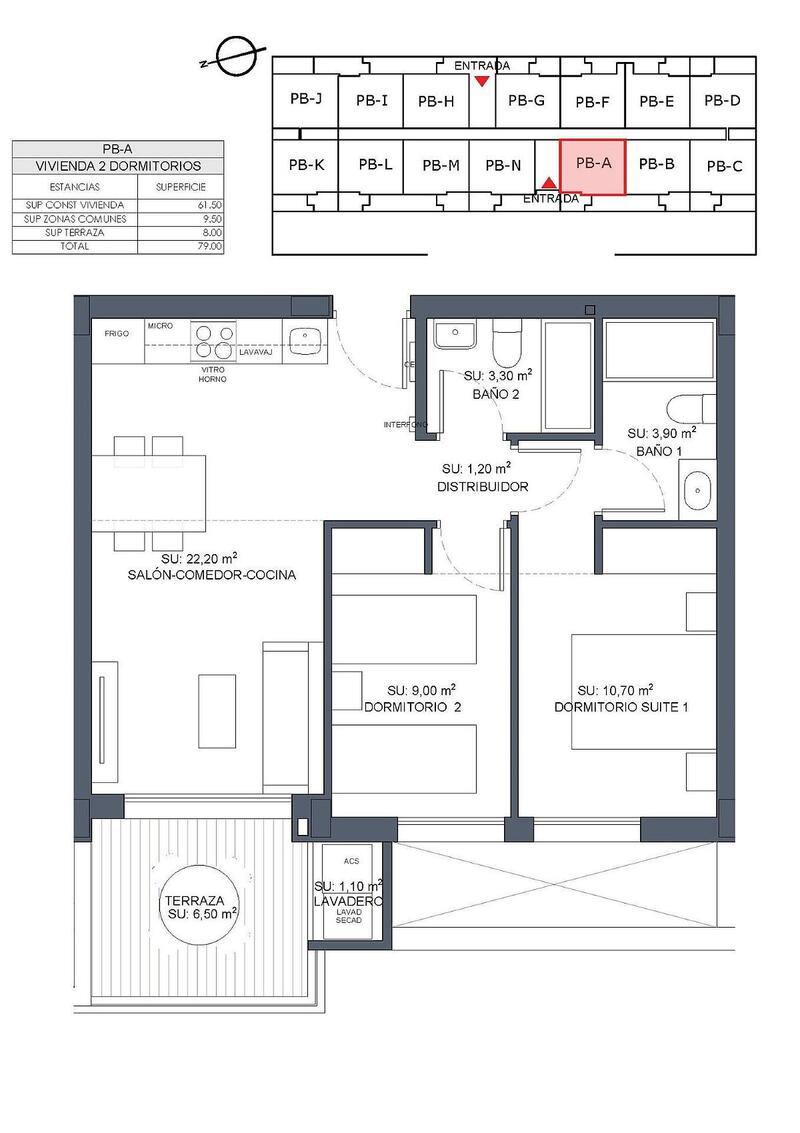 2 Schlafzimmer Appartement zu verkaufen