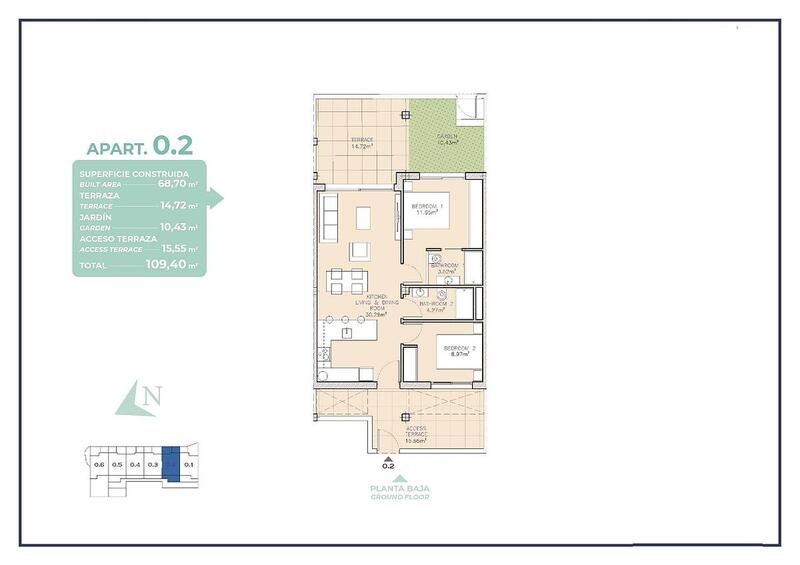 2 Cuarto Apartamento en venta