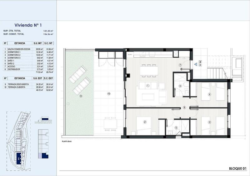 3 slaapkamer Appartement Te koop