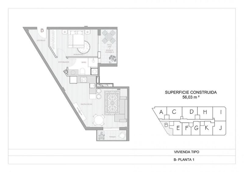 1 Schlafzimmer Appartement zu verkaufen