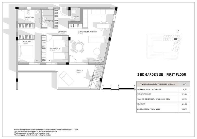 2 Schlafzimmer Stadthaus zu verkaufen