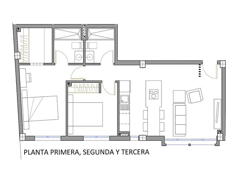 2 chambre Appartement à vendre