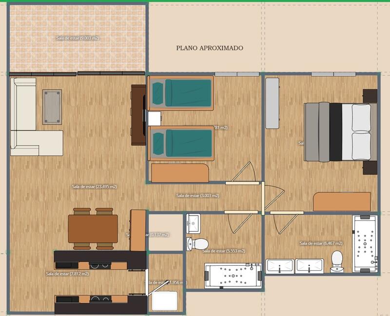 2 slaapkamer Appartement Te koop