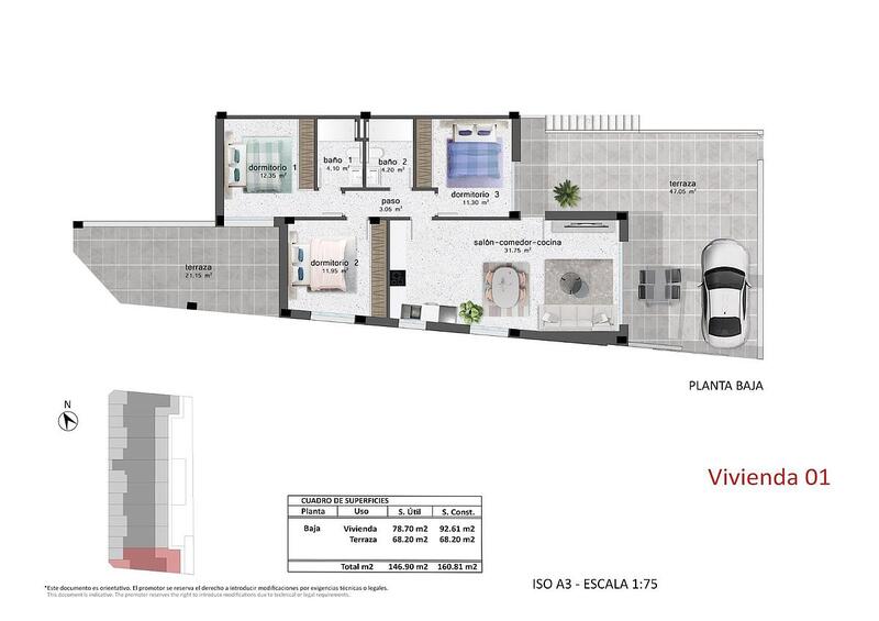 3 Schlafzimmer Stadthaus zu verkaufen