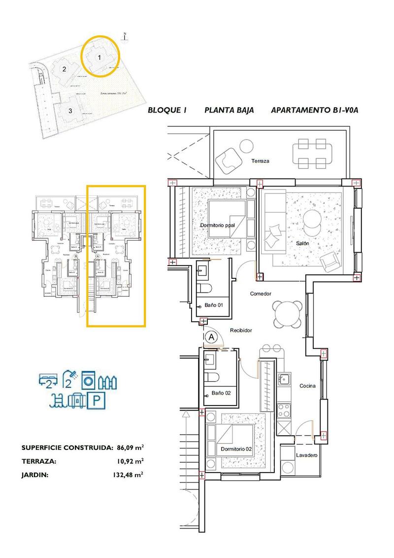 2 slaapkamer Appartement Te koop