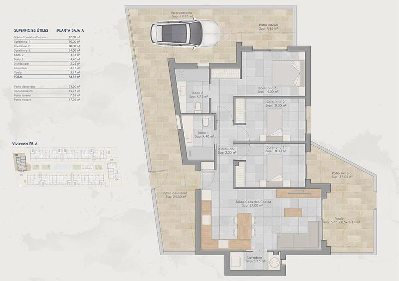 3 Schlafzimmer Stadthaus zu verkaufen