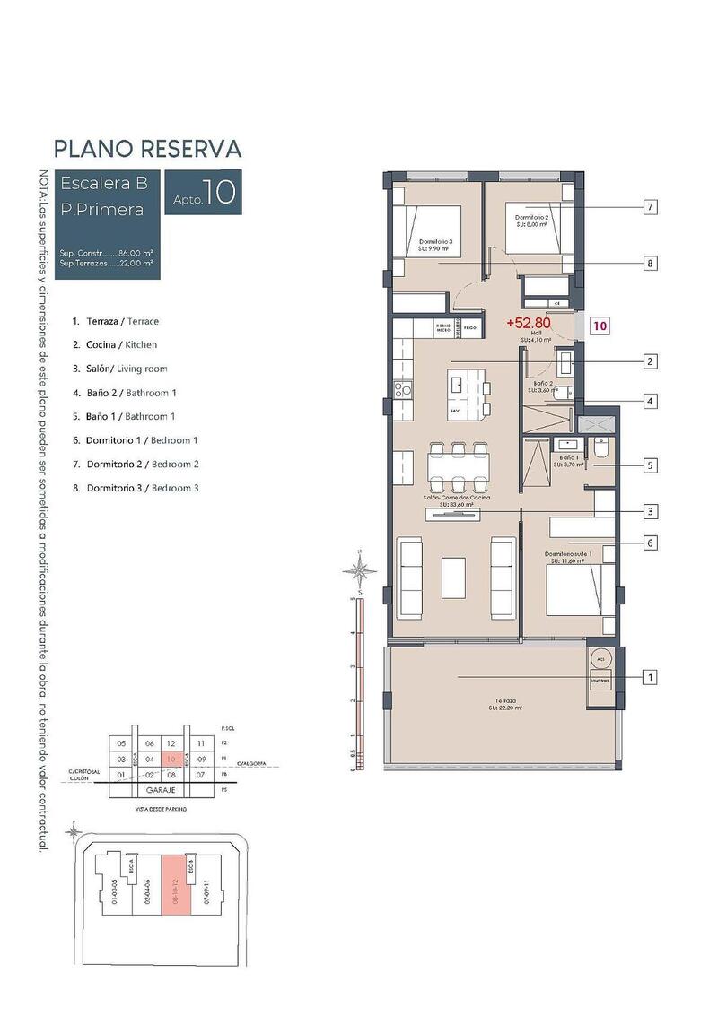 3 chambre Appartement à vendre