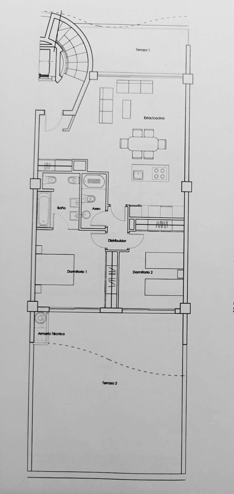 2 Cuarto Apartamento en venta