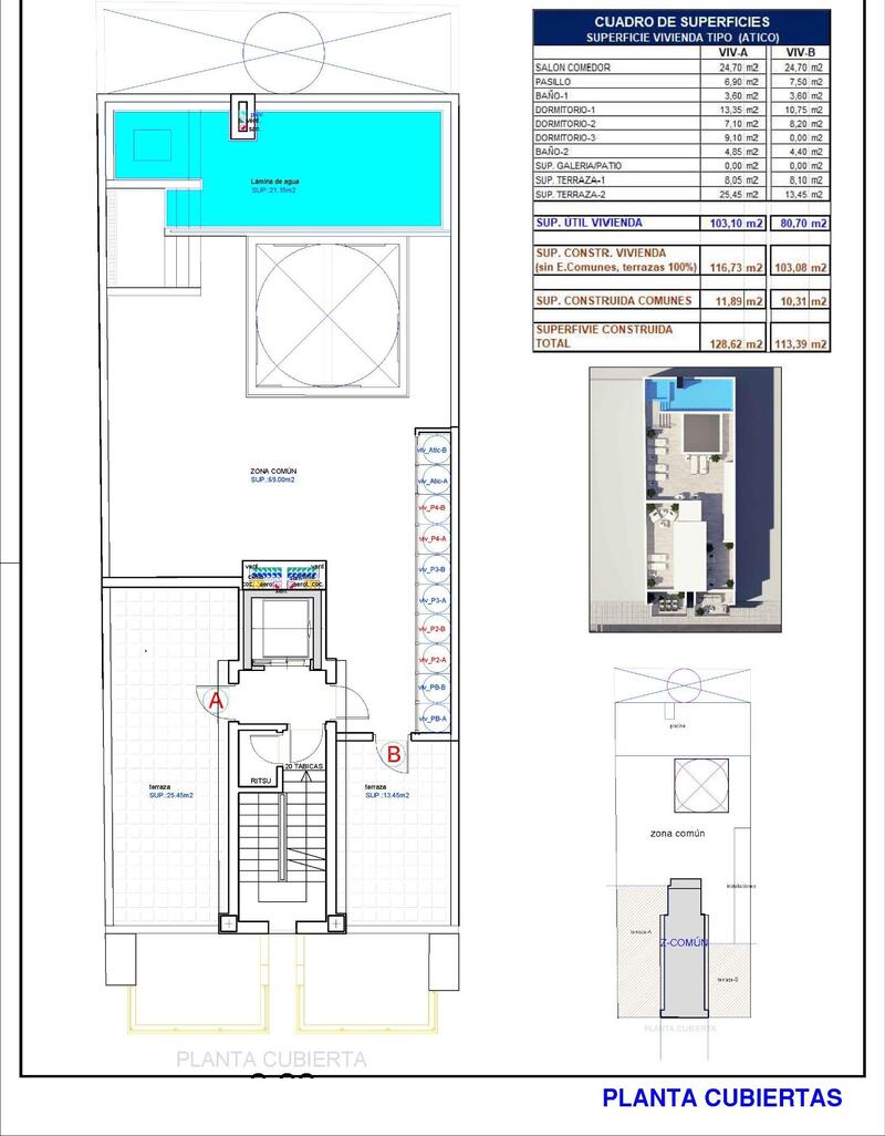 3 slaapkamer Appartement Te koop