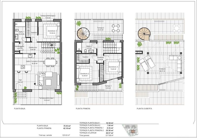 3 Schlafzimmer Stadthaus zu verkaufen