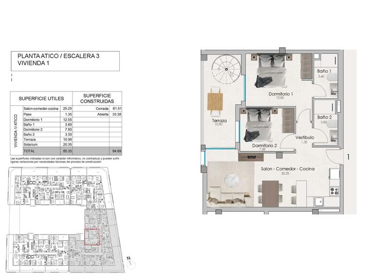 2 Cuarto Apartamento en venta