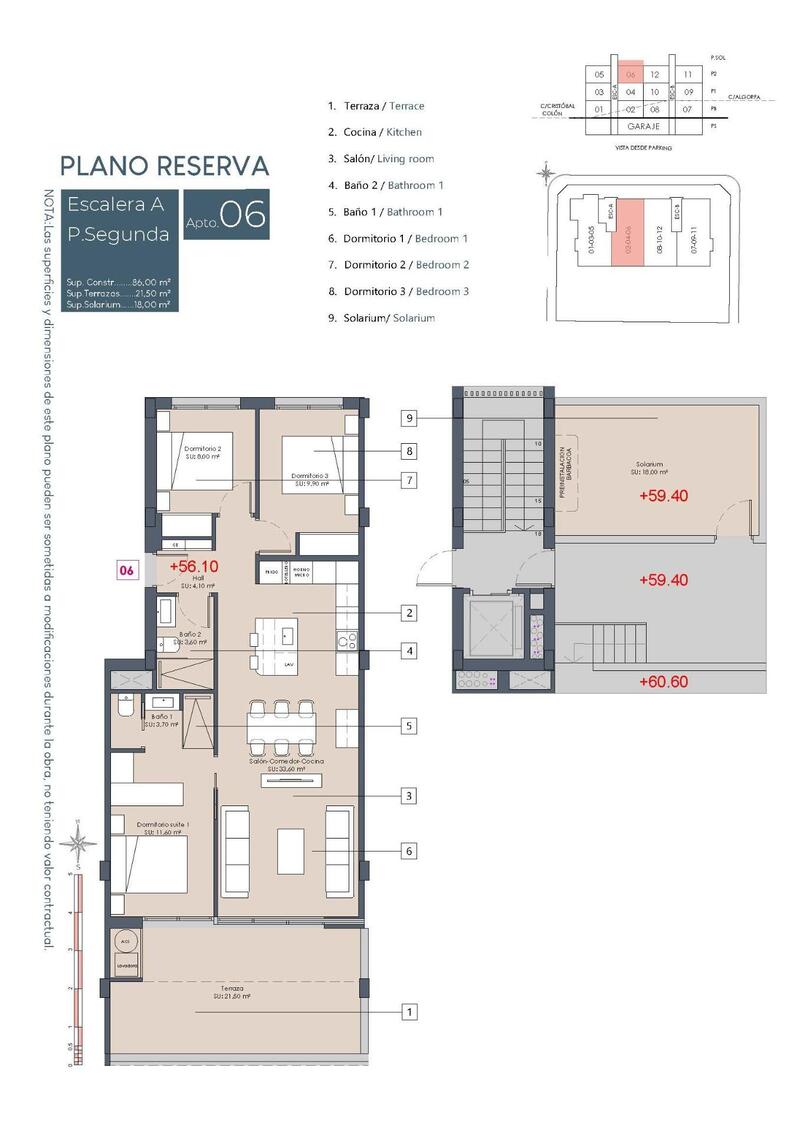 3 slaapkamer Appartement Te koop