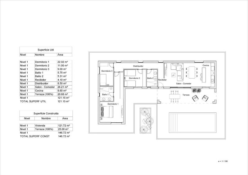 3 Schlafzimmer Villa zu verkaufen