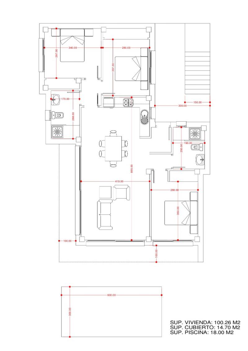 3 Cuarto Villa en venta