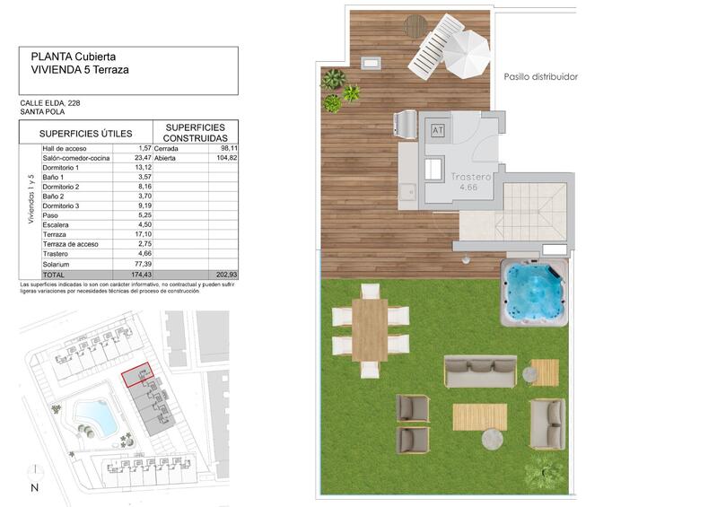 3 Schlafzimmer Appartement zu verkaufen