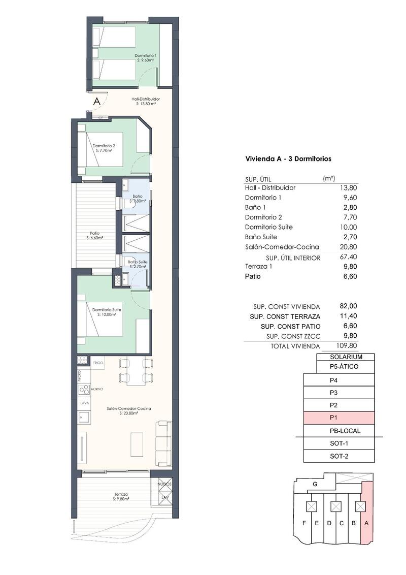 3 chambre Appartement à vendre