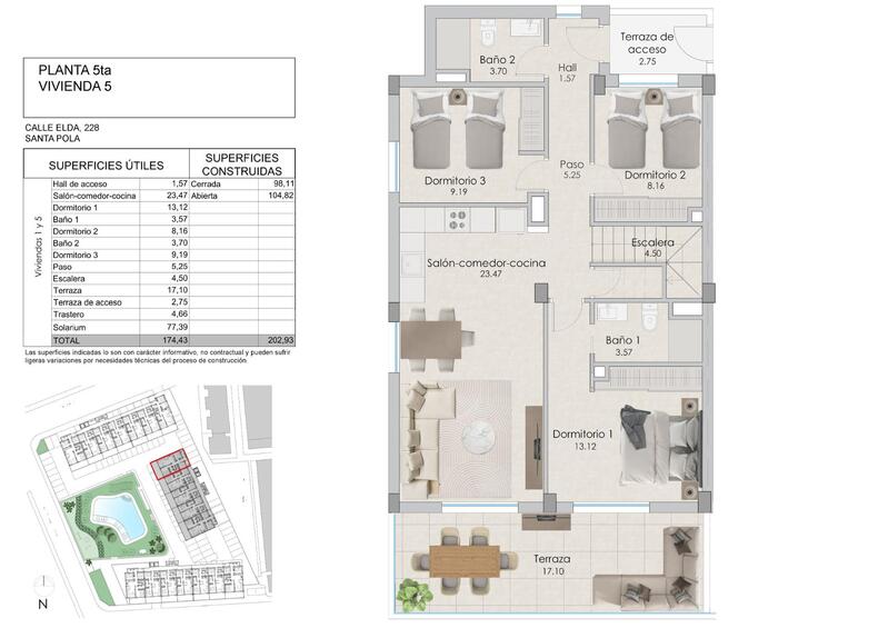 3 Cuarto Apartamento en venta