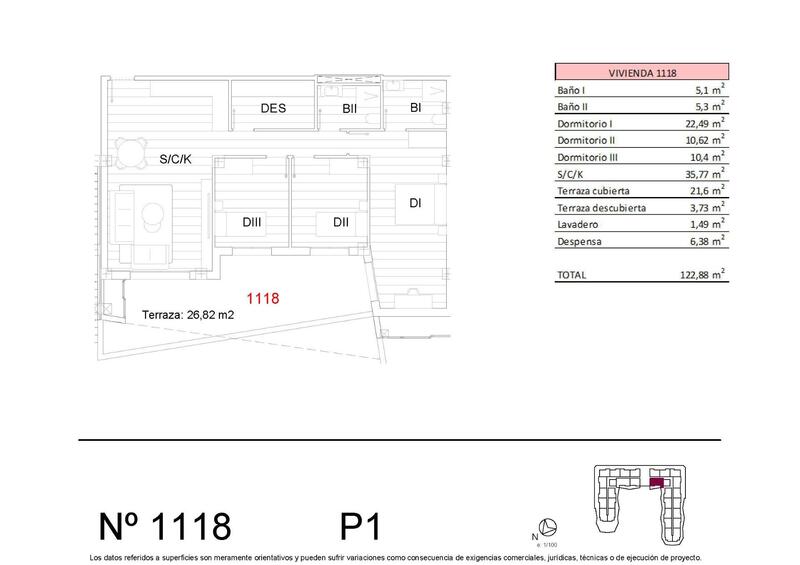 3 Schlafzimmer Appartement zu verkaufen