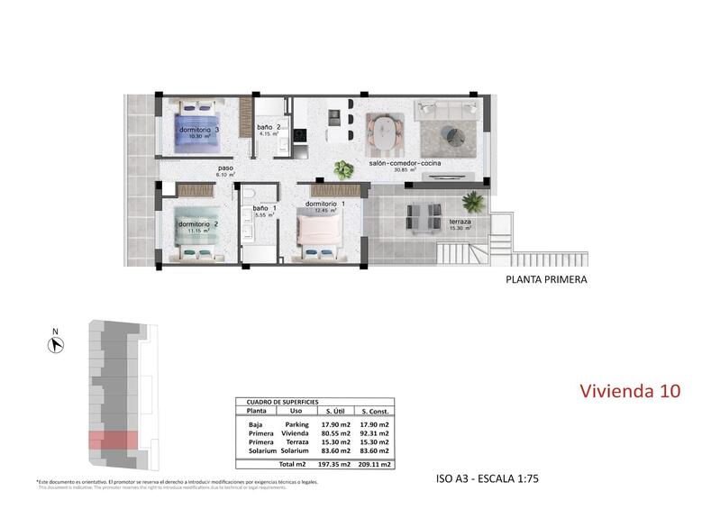 3 Cuarto Apartamento en venta