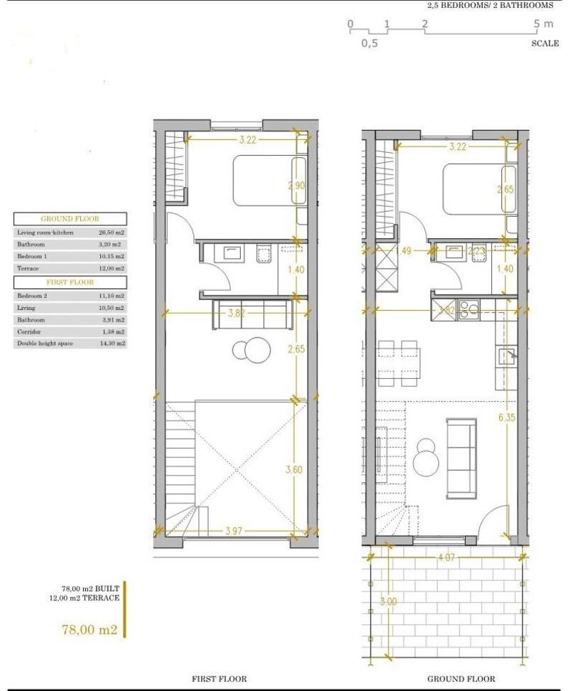 2 Schlafzimmer Stadthaus zu verkaufen