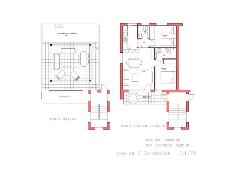 2 Cuarto Adosado en venta