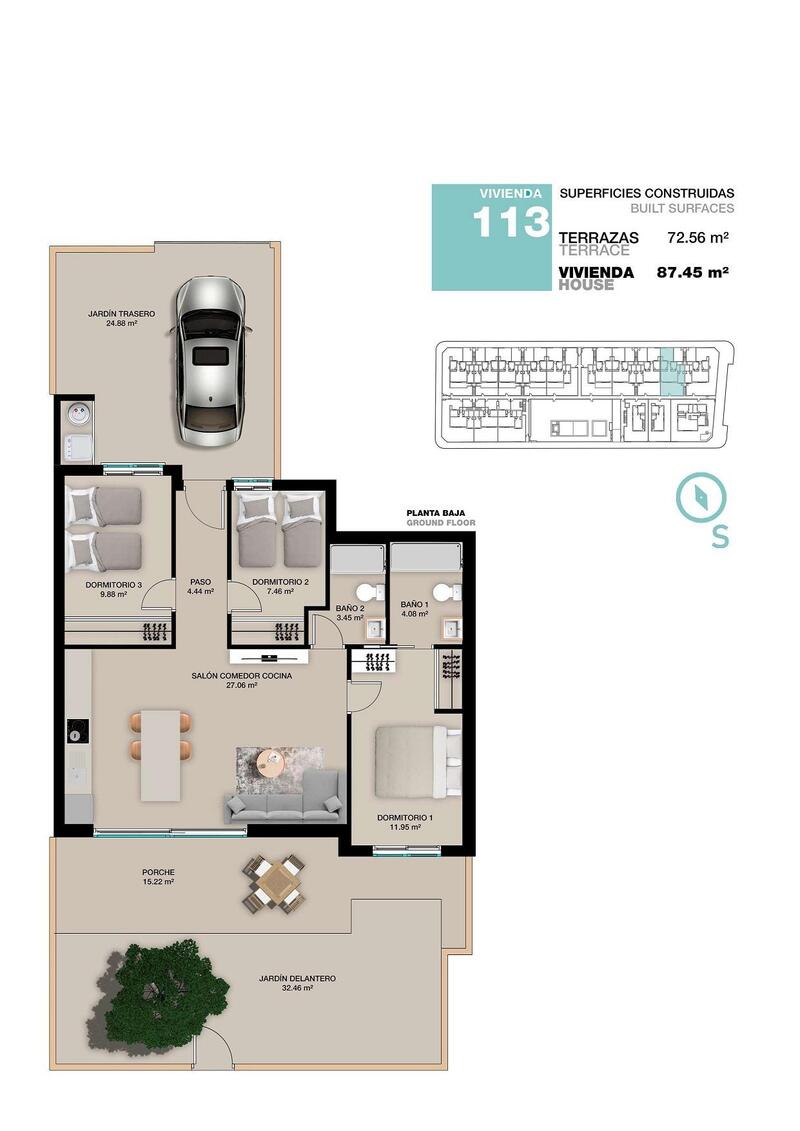 3 Cuarto Apartamento en venta