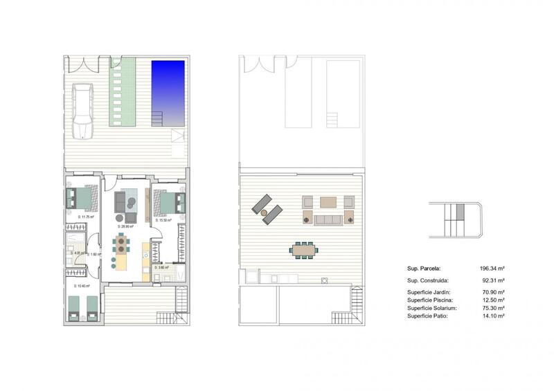 3 Schlafzimmer Stadthaus zu verkaufen